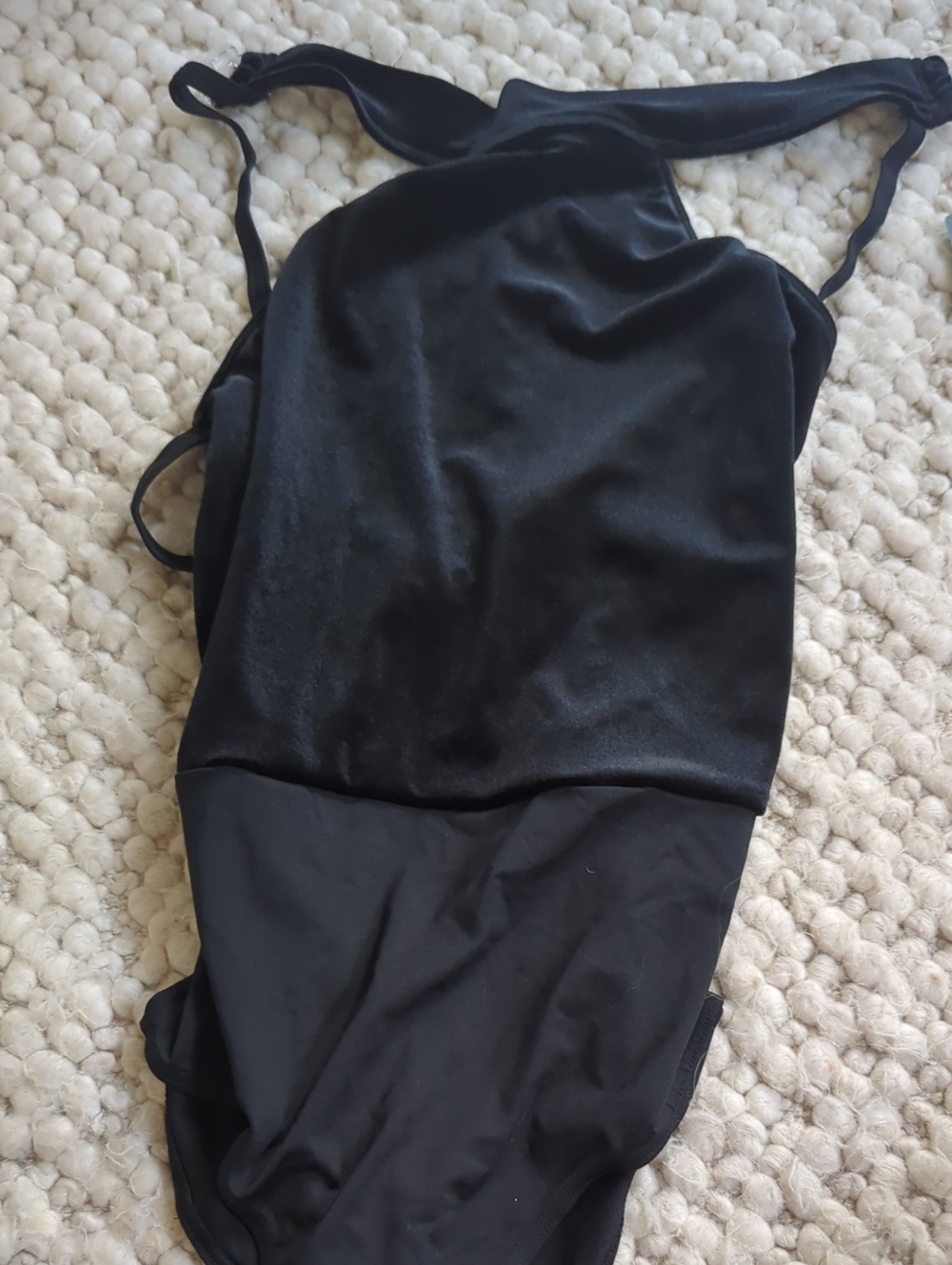 Dance Elite Classic Black One-Piece Leotard with Turtle Neck